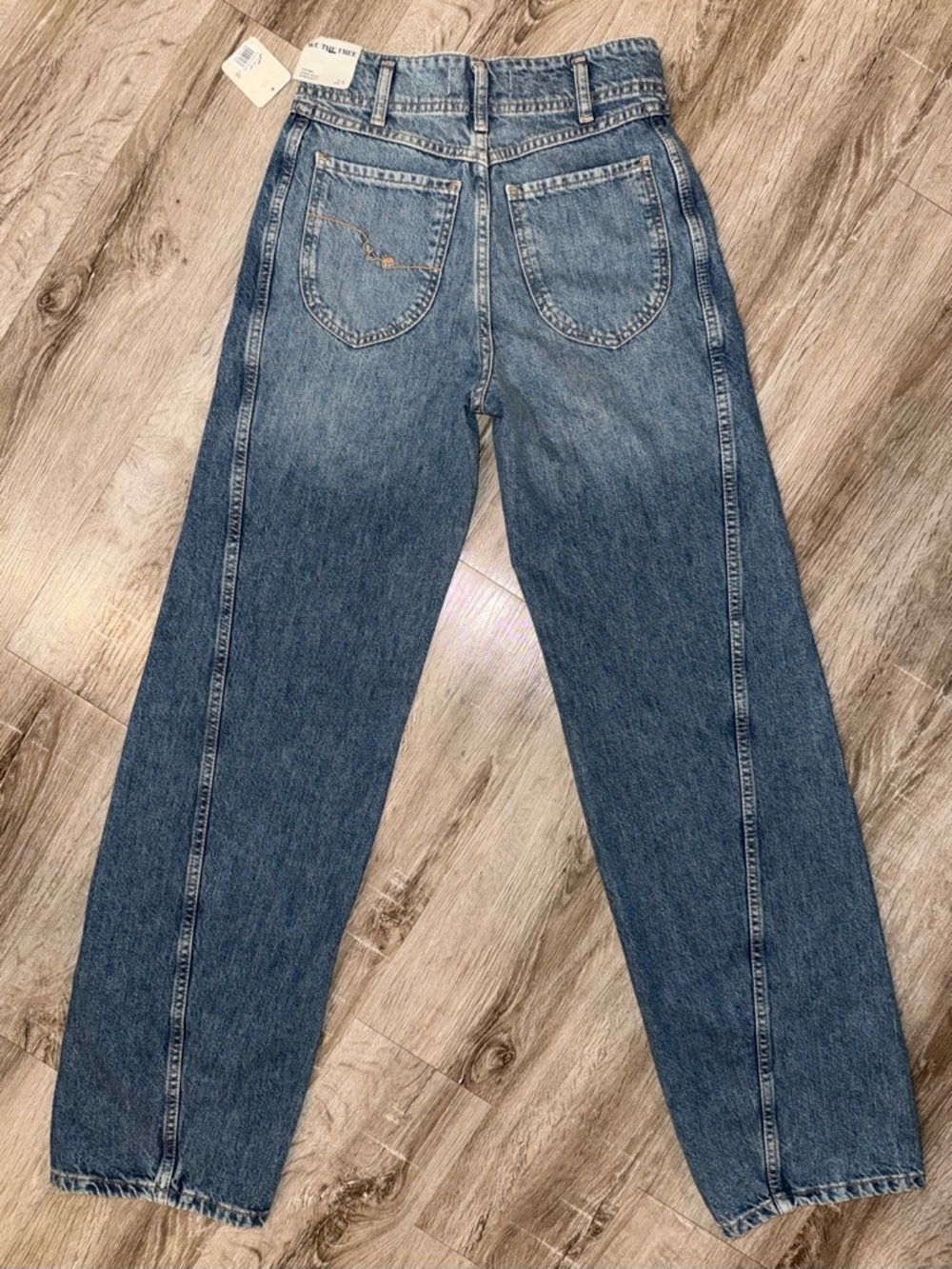 Free People We The Free Aster Straight Leg Jeans in Swarm size 25 - Picture 5 of 7